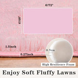 Dssimo Super Fluffy Throw Rugs for Bedroom, Modern Shag Pink Area Rug, Soft and Cozy Plush Small Carpet for Kids,Girls Boys and Teens Decorations for Living Room Dorm Nursery Classroom, 2x3 Feet