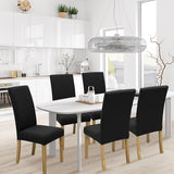 BIETYONE Chair Covers,Dining Room Chair Covers Set of 6,Stretch Kitchen Chair Cover,Washable Dining Chair Cover,Parsons Chair Slipcovers Protective,for Home,Restaurant,Banquet