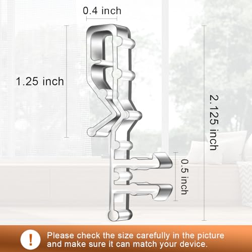 24 PCS Hidden Channel Valance Clips, 2-1/8inch Clear Plastic Blinds Clips for Valance with a Groove in The Back