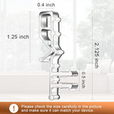 24 PCS Hidden Channel Valance Clips, 2-1/8inch Clear Plastic Blinds Clips for Valance with a Groove in The Back