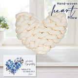 PuGez Sympathy Gift Baskets, Condolences Gifts for Bereavement Grief - Sorry for Your Loss of Loved One/Mom/Dad/Husband, Thinking of You Box, Grieving Care Package for Women Men Friends(Ivory Pillow)