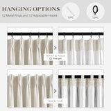 IVAPUPU Natural Pinch Pleated 100% Blackout Linen Curtains 90 Inch Length for Bedroom, Black Out Pinch Pleat Curtains for Living Dining Room Darkening Thermal Insulated Drapes with 16 Hooks, 2 Panels