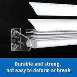 2 Inch 4pcs Blinds Hold Down Brackets, Clear Plastic Door Blinds Bottom Bracket, Blind Bottom Rail Hold Clips for Horizontal Blinds Shades Windows Doors