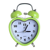 Heart Shape Alarm Clock No Ticking Light For Time Clocks
