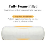 Cylinder Bolster Pillow Insert Set of 2,(6×17in) Premium Round Bolster Pillow Insert,Cylindrical Pillows,Used for Decorative Pillows Cover's Foam-Filled Inserts(ONLY Insert)