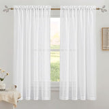 RYB HOME Brass Curtain Rod 1 Inch Diameter with Vivid Leaf Finials Telescoping Single Rod for Kitchen Living Room Bedroom Window Adjustable Length from 48 to 86 Inch, Antique Brass