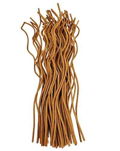 11 inch Wavy Rattan Reed Diffuser Sticks 50PCS Natural Rattan Fragrance Aromatherapy Volatile Replacement RefillEssential Oil Aroma Diffuser Replacements Sticks for own Space (50PCS, Light Brown)