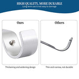 Heavy Duty Adjustable Curtain Rod Brackets Rod Holders for 1 Inch Rod, Silver Color, (Set of 2)