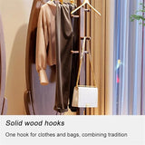 Full-Length Mirror Full-Body Floor Mirror, Rotatable Coat Rack, Bedroom Multi-Functional Fitting Mirror and Clothes Hanger Combination Full Length Floor Mirror (B)