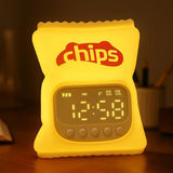MASHI Chips Alarm Clock with Night Light, ok to Wake Clock for Kids, Cute & Funny Halloween Night Light, Snooze, Toddler Sleep Training Clock, for Kids
