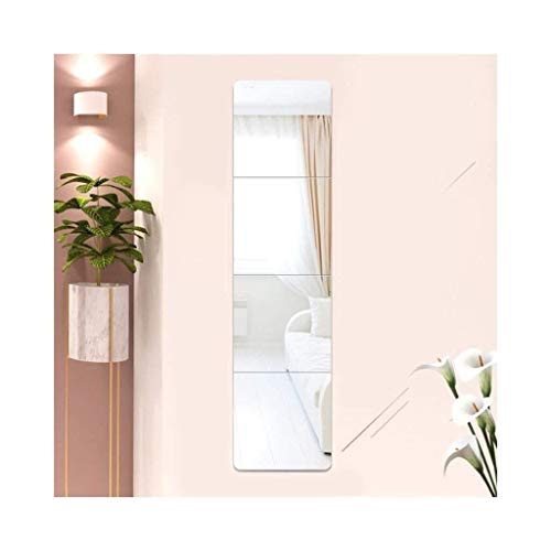 Full-Length Mirror Wall Hanging Mirror Dual-use Fitting Mirror DIY Stitching Paste European-Style Long Mirror Floor Mirror 4 Pack Set 11.8inX11.8in AN1021 910