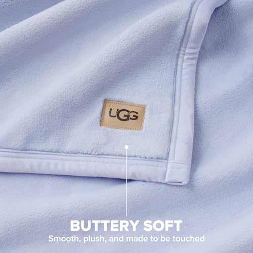 UGG Coco Luxury Throw Blanket for Sofa, 50" x 70", Lavender (Misty Wist)
