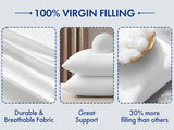MIULEE 24x24 Inch Pillow Inserts Pack of 4 - Textured Woven Fabric Cover