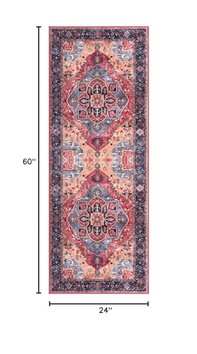 2x5 Washable Runner Rug, Non Slip Soft Area Rug for Hallway Kitchen