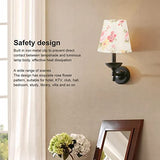 Floral Lampshade, Table Lamp Shade Clip On Lamp Shade Cloth Chandelier Floor Lamp Colorful Lamp Shade for Home