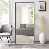 MIRUO 51" x 16" Door Mirror - Wall Hanging Full Length White Mirror for Bathroom