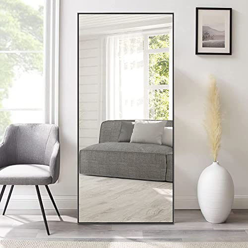 MIRUO 51" x 16" Door Mirror - Wall Hanging Full Length White Mirror for Bathroom