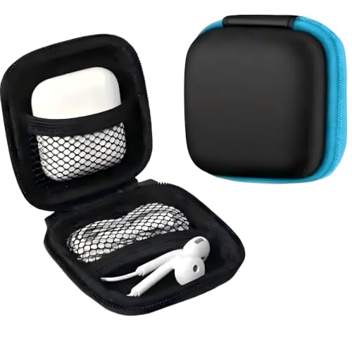 1 pc Travel Mini Portable Headphone Case Coin Purse Storage Box Jewelry Accessory Box