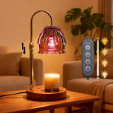 Candle Warmer Lamp with Timer & Dimmer, Birthday Gifts for Women Mom, 4-Level Dimmable Flower Heat Lamp for Jar Candles, Adjustable Height, House Warming Gifts, Home Decor (Purple