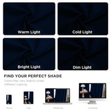 CUCRAF Navy Blue Blackout Curtains 84 Inches Length 2 Panels Set, Rod Pocket and Back Tab Window Curtain, Dark Blue Thermal Insulated Darkening Drapes for Bedroom Living Room (W52 x L84 Inch)