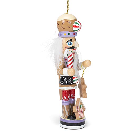 Kurt S. Adler Gingerbread Man Nutcracker Ornament 5 inch Wooden Christmas Decoration