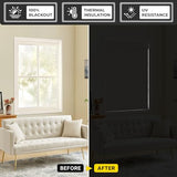 UNISHADES No Drill Cordless Roman Shades, 35×60 in, Beige | 100% Blackout Fabric, UV Protection, Protecting Privacy, room darkening