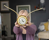 Harry Potter Golden Snitch Replica Desk Clock | Battery Operated Clock | Geek Decor for Bedroom, Bedside Table, Desk, Office | Collectible Quidditch Snitch Clock | 9 x 18 Inches