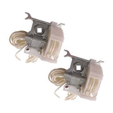 Amazing Drapery Hardware Pre-Corded High Profile Cord Tilt Control - Square Rod, White, for 2" Horizontal Blinds - 2 Pack