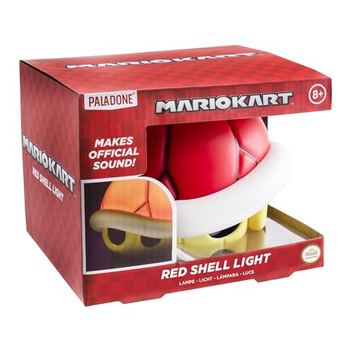 Paladone Super Mario Red Shell Light with Sound - Officially Licensed Nintendo Merchandise, Gaming Home Décor, Game Room Light