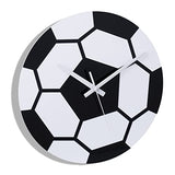 Relaxdays Children's Wall Clock, Diameter 30 cm, Children's Wall Clock, No Numbers, Decoration for Children's Room and Teenager's Room, Black/White