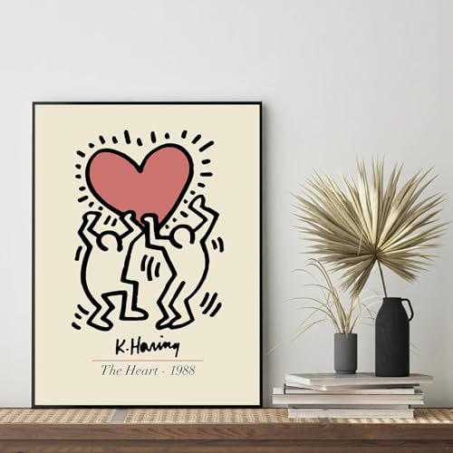Atrippy Minimalist Large Posters Art Tapestry for Bedroom Aesthetic Cartoon Wall Tapestry Boho Funny Anime Poster Wall Hanging for Dorm Living Room Decor (24''x36'')