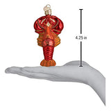 Old World Christmas Lobster Glass Blown Ornament for Christmas Tree, Handcrafted Holiday Decoration, Sea Collection