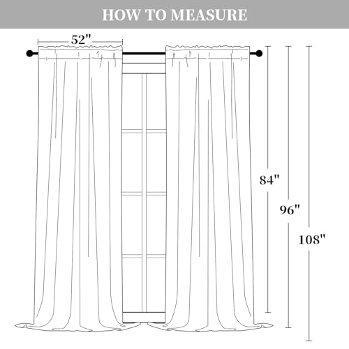 Yakamok Velvet Curtains 84 inches 2 Panels - Luxury Room Darkening Wine Red Curtains for Bedroom Living Room Thermal Insulated Super Soft Window Drapes Rod Pocket, Wine Red, W52 x L84 inches