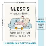 Nurses Gifts for Women/Men, Cute Nurses Week/Appreciation Gifts - Soft LPN RN Nurse Blanket, Nursing Student Graduation Gift Flannel Throw Blanket 60" X 50"