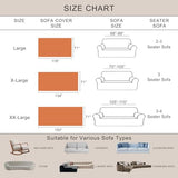 ROOMLIFE Thicked Striped Couch Cover with Tassel Blue Chenille Sofa Cover Blanket for Sectional Sofa, Soft Sofa Slipcovers for L Shaped Love Seat 2-3 Cushion Couch Anti Slip Sofa Protector, 71"x118"