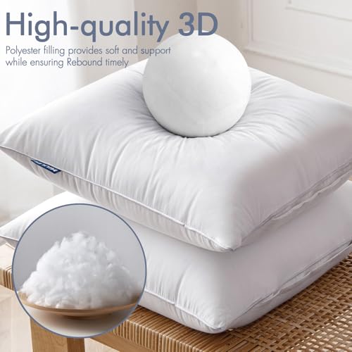 MIULEE 20x26 Pillow Inserts (Set of 2) -Decorative Throw Pillow with Textured Woven Fabric Cover Rectangle for Sofa Couch