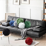 Knot Pillow Ball, Soft Plush Decorative Throw Pillow, Handmade Round Knotted Cushion for Sofa, Couch & Bedroom, Cute Home Decor Pillow (7.87 Inches, Ivory)