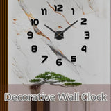 Mintime Large Wall Clock Battery Operated DIY Wall Clock for Modern Decorative Living Room/Office