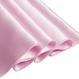 50 Pcs Pink Satin Chair Sashes Bows Universal Chair Cover for Wedding Reception Events Banquets Party, Hotel Event Decorations, 6 x 108 inch