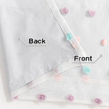 MYSKY HOME Kids Blackout Curtains for Boys Bedroom 84 Inch Long 100% Light Blocking Cute Curtains for Playing Room 2 Panels Grommet Nursery Drapes with Rainbow Pom Pom Sheer 2 Layered 52W x 84L