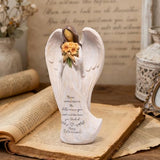 Hodao Retirement Gift for Woman, Angel Figurine with Inspirational Sentiment, Hand-Painted Resin Retirement Keepsake for Coworker, Teacher, Nurse, Friend, Retirement Party Decoration