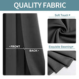 ChrisDowa Blackout Door Curtains for Doorway Privacy, Grommet Closet Curtains for Bedroom Closet Door, Thermal Insulated Temporary Doorway Cover Room Divider Drapes (1 Panel, Dark Grey, 34 x 80 Inch)