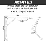 Patelai Valance Clips Plastic Vertical Blinds Brackets 3.5 Inch Vertical Blinds Clear Plastic for Shutters Parts Accessory Components(8 Pieces)