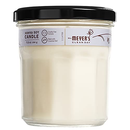 MRS. MEYER'S CLEAN DAY Lavender Soy Candle, Garden-Inspired Aromatherapy Homekeeping, 35 Hour Burn Time, Made with Essential Oils, 7.2 oz Large Glass Jar Candles (Pack of 2)