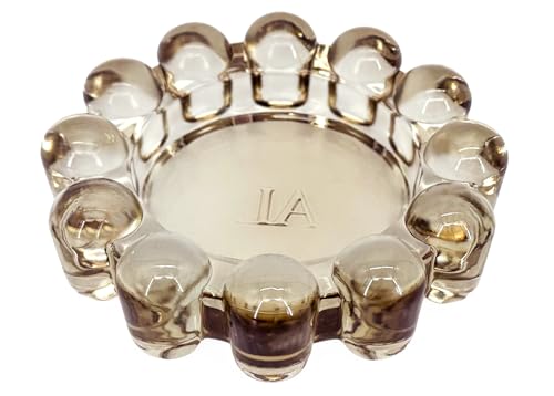 Home Collection Original Amber Glass Small Bubble Candle Dish