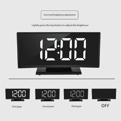 Innovative Alarm Clock with Large Led Screen Automatic Brightness Control Digital for Offices and Home Use Digital Alarm