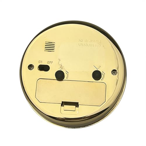 UncleS 3.5inch (89mm) Clock Insert Roman Numeral Round Watch Insert Gold Clock for Decorating and Gifting Making