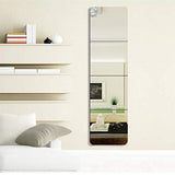Full-Length Mirror DIY Stitching eless 4 Pieces Floor Mirror for Bathroom Bedroom Foyer AN1021 910