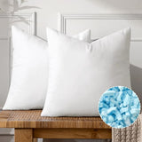 MIULEE Shredded Memory Foam Pillow Inserts, Set of 2 18x18 Premium Filling Decorative Throw Pillows, Soft Support Stuffer for Sofa Bed Living Room