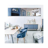 Wall Mounted eless Leaner Mirror Free Standing Rectangle Floor Mirror 4pcs Hall Full Length Mirror for Bedroom Bathroom AN1022 910 (Size : 40cm×40cm)